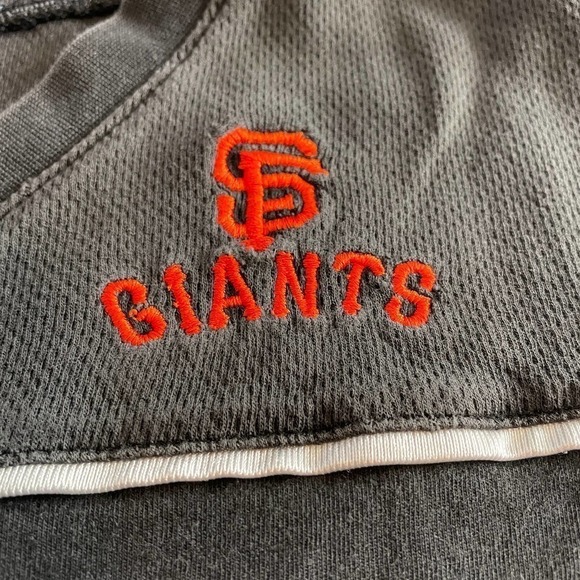 Vintage San Francisco Giants Tee Shirt Mens Large Embroidered CSA Black Cotton - Picture 3 of 16